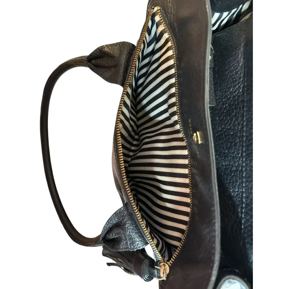 Kate Spade Women's Southport Avenue Oden Leather Tote Bag Black Travel Office